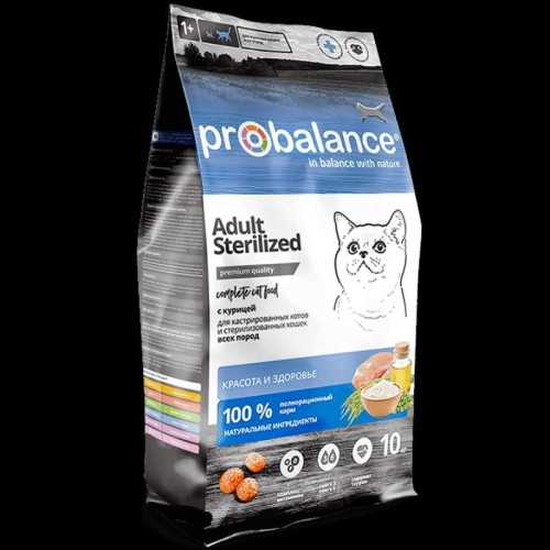 ProBalance Sterilized корм для кошек стерилизованных 10кг