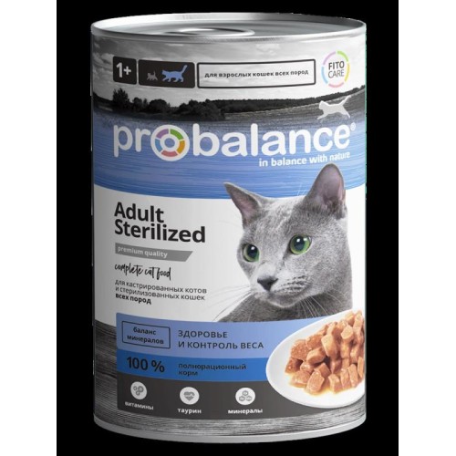 ProBalance Sterilized корм для кошек стерилизованных 415гр