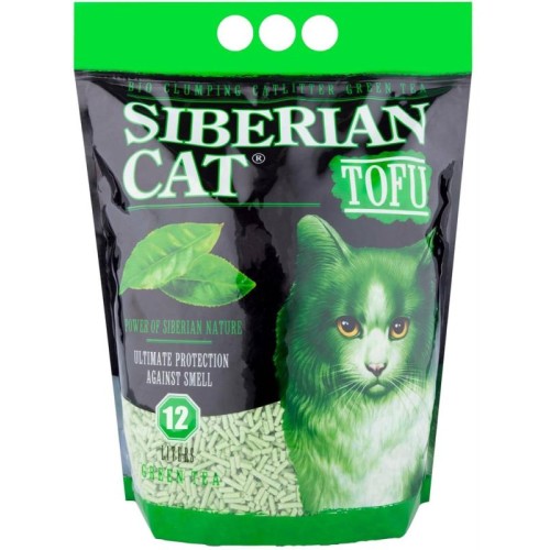 Сибирская кошка наполнитель тофу зеленый чай 12л