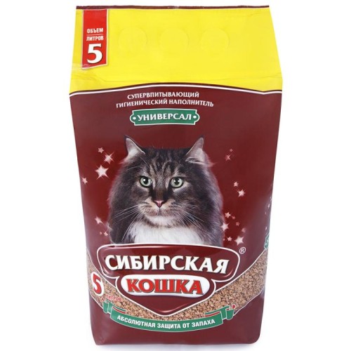 Сибирская кошка УНИВЕРСАЛ 5 л впитывающий
