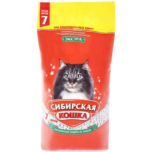 Сибирская кошка ЭКСТРА 7 л для длинношерстных впитывающий