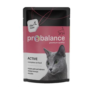 ProBalance 85гр Active корм для активных кошек пауч