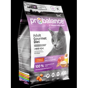 ProBalance Gourmet Diet для кошек говядина/ягнёнок 400г