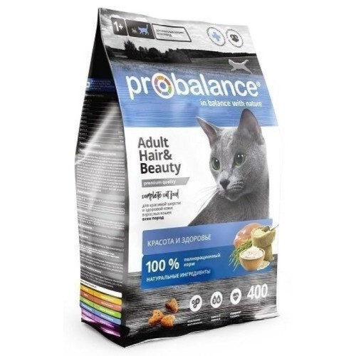 ProBalance для кошек для красоты и здоровья шерсти и кожи 400 гр