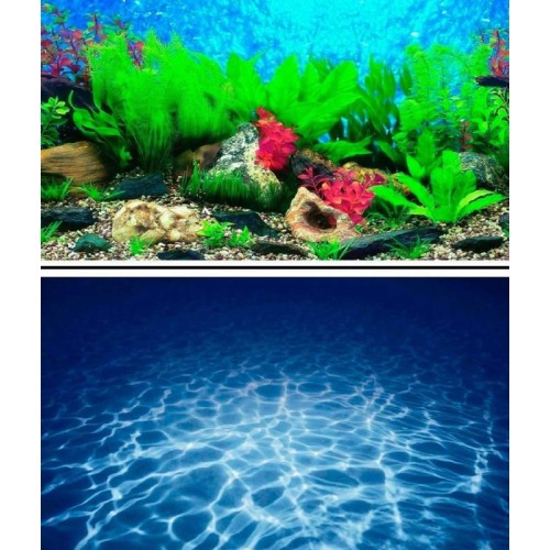 Фон для аквариума Barbus Гавайи/Вода 3D 40см, 1м