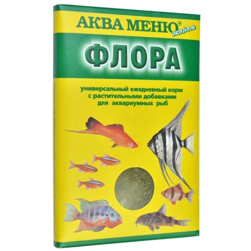 Аква Меню Флора корм для рыб с растительными добавками 30гр