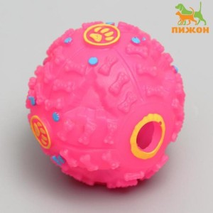 Пижон Квакающий мяч для собак, жёсткий, 7,5 см 386/385