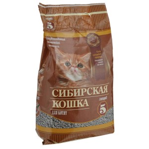 Сибирская кошка ДЛЯ КОТЯТ 5 л впитывающий