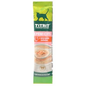 TiTBiT крем-суп для кошек Индейка 10г