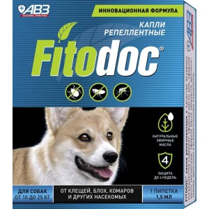 FITODOC капли репеллентные для собак от 10 до 25 кг