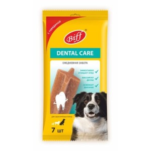 TiTBiT Dental Care жевательный снек для крупных собак Говядина 270г