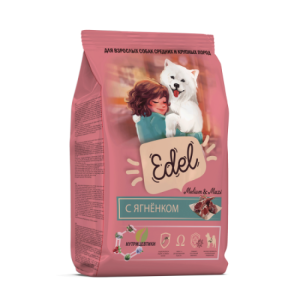 Edel Dog для взрослых собак средних и крупных пород ягнёнок 2 кг