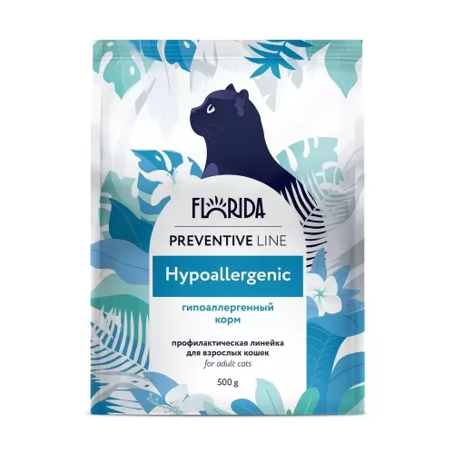 Florida Hypoallergenic сухой корм для кошек при аллергии 500г