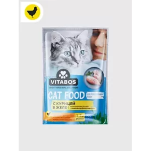 Vitabos влажный корм для стерилизованных кошек с Курицей в желе 85г